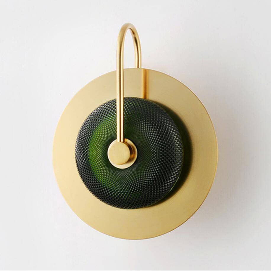 Wattle - Round Modern Art-Deco Wall Lamp