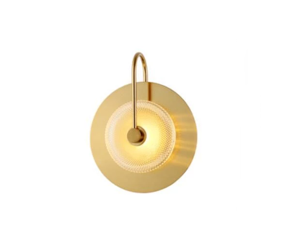 Wattle - Round Modern Art-Deco Wall Lamp